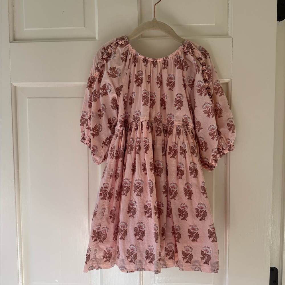 Pink Chicken Blush Floral Kids Dress